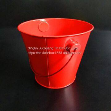 CMYK & PMS Offset Printing With Cover Pail Of Tin White Tin Bucket