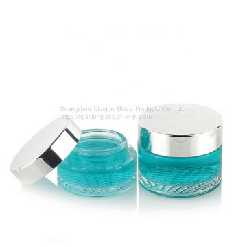 Fashionable 120Ml 80Ml Green Round Cosmetic Bottle And Lotion Jar Set