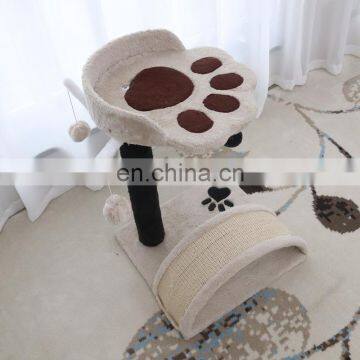 Custom Wooden Cat Climbing Tree Cute Small Cat Tower Tree photo-6
