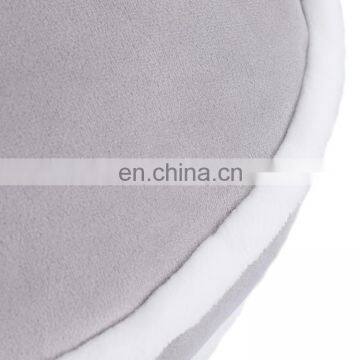 Cheap Wholesale Grey Plush Decoration Pillows Round Cake Stuffed Chair Pad Round Car Seat Cushion Pillow photo-6