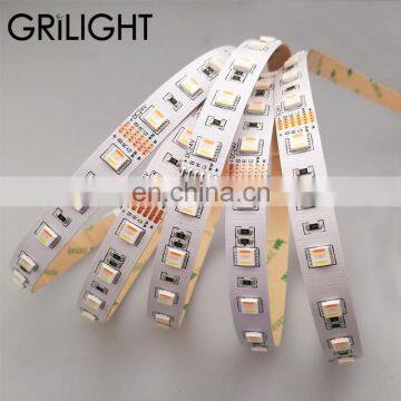 2018 hot sale product 60leds per meter dc24v rgb cct 5 in 1 led led strip