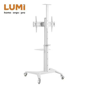 Ultra-Modern Aluminum Mobile TV Cart