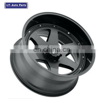 Auto Pare Parts 20x10 Tuff A.T. T1A Matte Black W/Gloss Black Lip Wheels 5x5.5 (-19mm) 2010T1A-95140B78