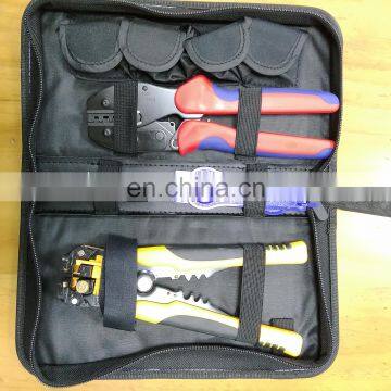 Slocable Blue Color Stainless Steel Metal Plier Hand Using Crimping Tool for Solar Connector photo-4