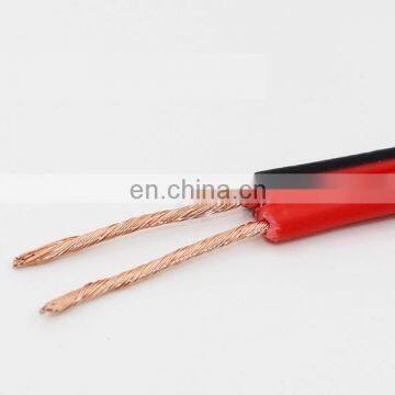 China Manufacturer Twin Core Parallel Cable Flat Cable PVC Speaker Cable