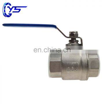 Easy to Operate 2PC Type PN16 Stainless Steel Body Female Screw Ball Valve With Casting Word