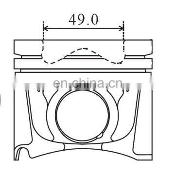 Engine piston M9R 740 M9R780 84.00MM ALFIN WITH OIL GALLERY MOS2 40262600 8742200000 87-422000-00 87-422000-10