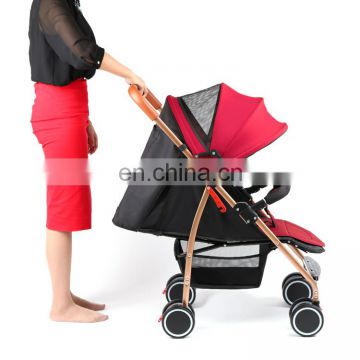 factory discount rubber wheel 0-36 months aluminum frame new designed classic baby stroller