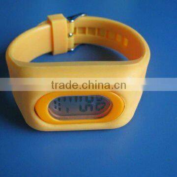 Digital watch, hot sale snap strap led watch, attractive silicon watch