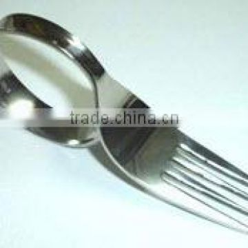 Fork Design Metal Napkin Ring Holder