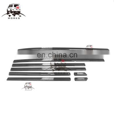 G class w463A W464 g63 g65 g500 B style carbon fiber material side molding trim kit fit for W464 body kit trim kit