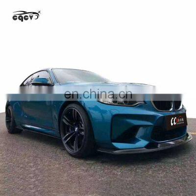 mtc style carbon fiber body kit  for BMW M2 F87 carbon fiber front lip rear diffuser side skirts and trunk spoiler for BMW F87