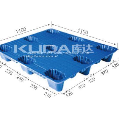 leading pallet supplier plastic pallet of china good manufacturer 1111A CSJJ BLOW MOLDING PALLET