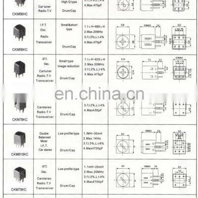 Customized 1.5mH 20mH Adjustable Coil IFT Variable Inductors photo-2