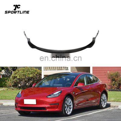 Carbon Fiber Model 3 Front Splitter Lip with winglet for Tesla Model 3 Electric 2016-2020