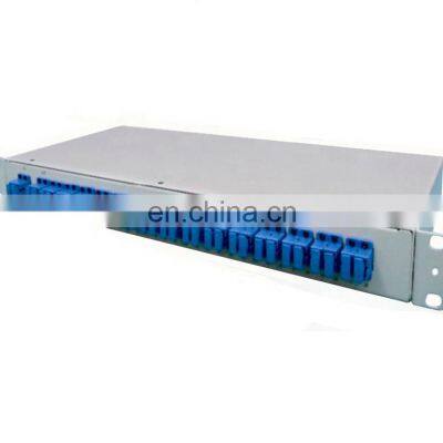 plc optical splitter 1U 2U 3U 19' rack-mounted с низкими потерями на вставку, высокими потерями на отражение и низким дифференциальным фазовым задержанием Оптический волоконный PLC-сплиттер