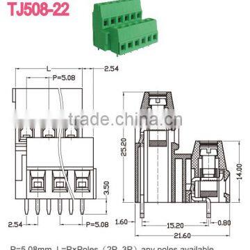Electrical Screw Clamp Terminal Block Plastic Euro Terminal Connectors