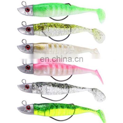 9cm 15g 11cm 25g Shad Bait Soft Plastic Fishing Lure With Jig Head Crank Hook FISHING SOFT LURES