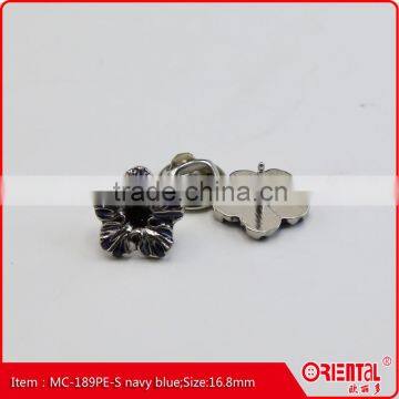 flower shape metal decorated pin brooch for men suit