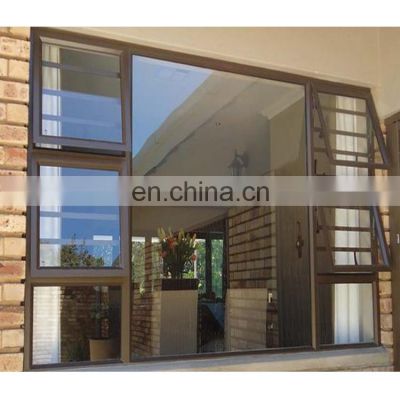 New house large design insulated glass aluminum awning window