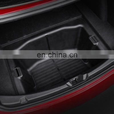 Wholesale Waterproof Abs Plastic Car Rear Trunk Boxes Storage Large Car Organizer Storage Box For Tesla Model 3