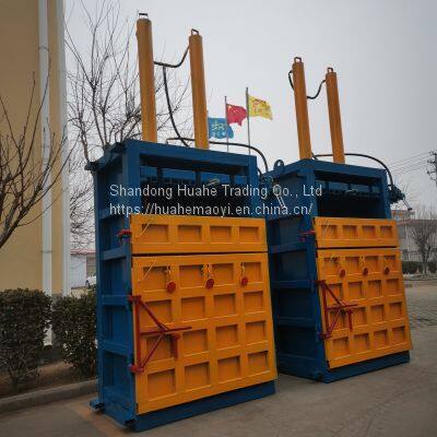 Semi automatic vertical hydraulic waste packing machine medicine packing machine paint bucket iron bucket compressor