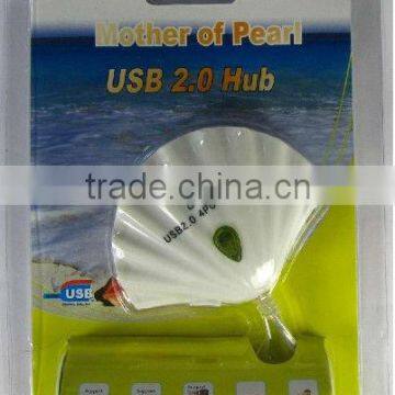 New fahion Pearl shape 4 Port USB Hub