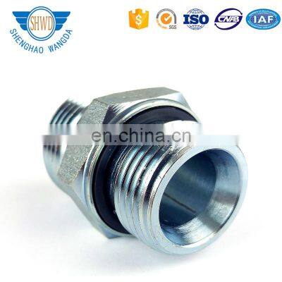 Metric 24 Degrees Cone Hydraulic Seat Male Threaded Straight Hydraulic Pipe Fitting With O Ring photo-4