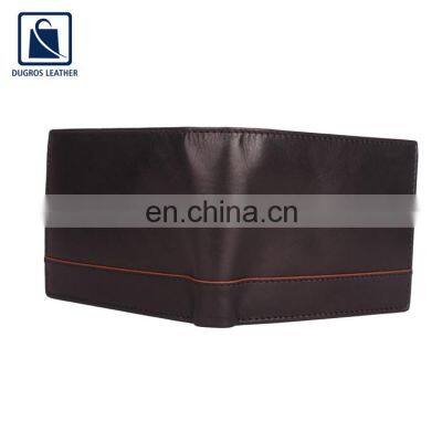 Nickle Fitting and Matching Stitching Luxury and Elegant Design Genuine Leather Men Wallet From Indian Manufacturer