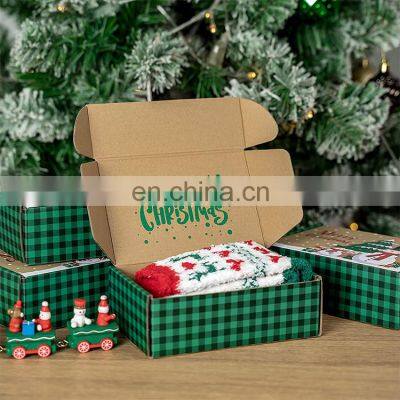 China Supplier Packaging Custom Design LOGO Green Paper Box Corrugated Shipping Mailer Toy Christmas Gift Packaging Box photo-2