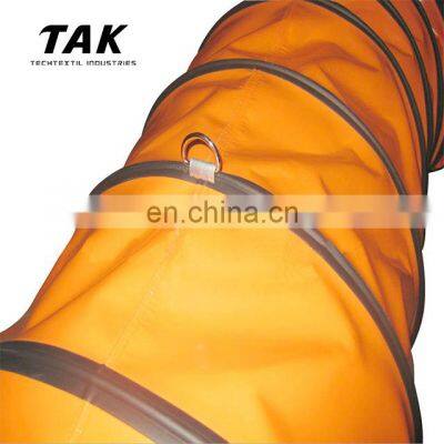 6 Inch PVC Fabric Reinforced Vinyl Coated Blower Duct Spring Steel Helix Collapsible Flexible Ventilation Air Duct photo-2