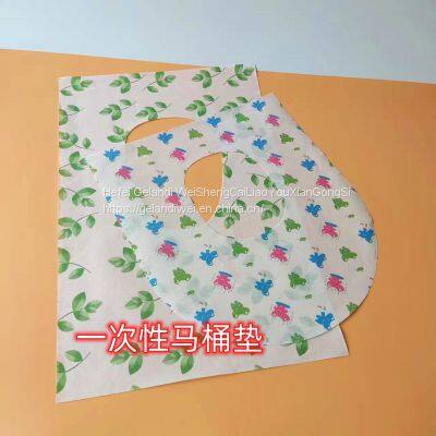 Grande Disposable Toilet Seat Cushion Green Leaf Cushion Paper Travel Supplies Waterproof And Dirt Proof Toilet Mat photo-3