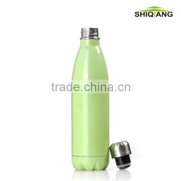 cocacola shape stainless steel vacuum sports water bottle BL-6048