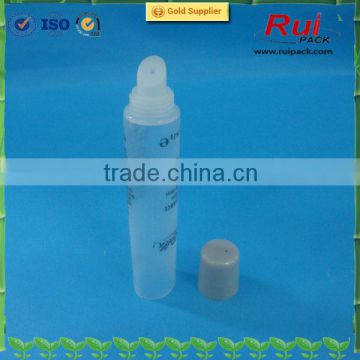 High quality 15ml PE plastic tube for lip gloss with screw cap