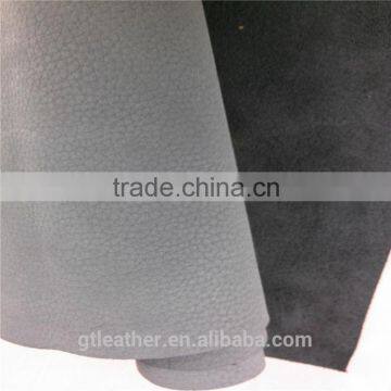 Genuine cow nubuck leather raw material for shoes and bags