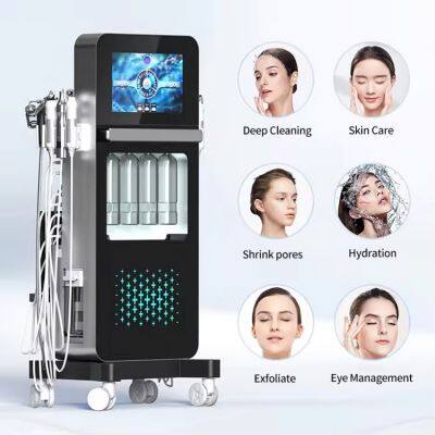 Установка для гидроабразивной очистки лица CE Approved Hydro 14/17 in 1 Aqua Peeling Jet Peel OEM Dermabrasion Hydra Beauty Facial Machine