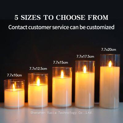 7.5mm Diameter 10cm Height Led Flameless Electric Tealight Candle, Battery - Operated Flickering for Home Decor, Wedding, Party & Hotel