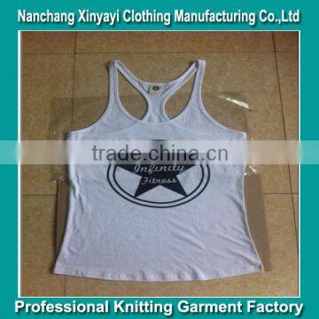 OEM Tank Tops Gym Wear Stringer Tank Top Wholesale Clothing / Stringer Vest With Printed wholesale from China supplier