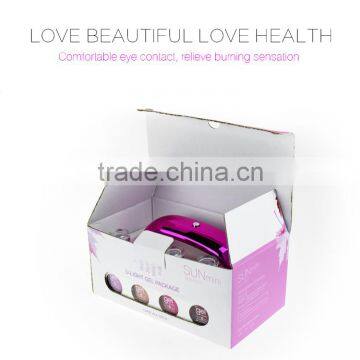 9W Sun Light Rainbow Shape uv Nail Lamp With 4 Bottles Nail Polish Kit