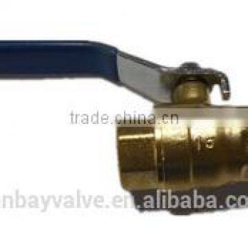 600WOG brass ball valve with NPT thread