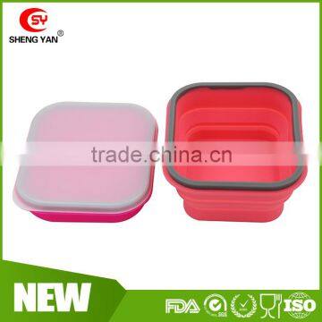 Reusable 600 ML Silicone Children Lunch Box for Christmas Promo photo-5