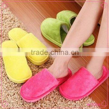 Winter women men home floor slipper single color warm indoor slippers