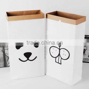 Kraft Paper Bag Sundries Storage Organizer Gift Bag Toy Bag photo-4