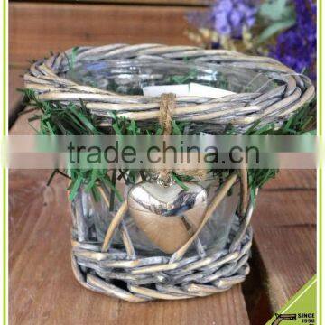 Handmade Candle Hoder Inside Glass Home Decoration