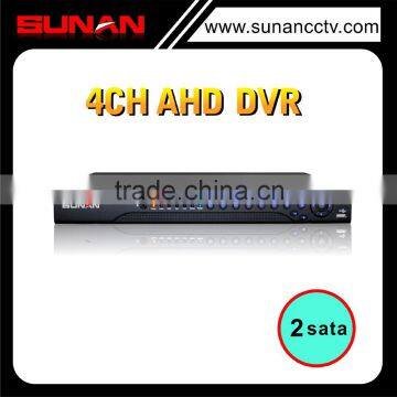 Factory Best Quality 4CH 2Sata 720P & 960P Security AHD DVR with Audio and Alarm