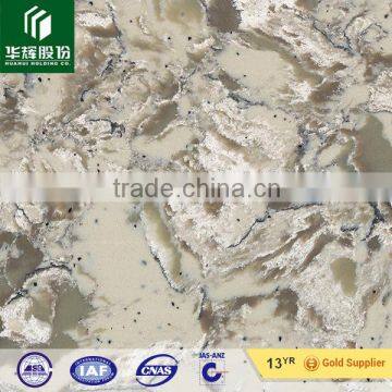 Special pattern white color artificial quartz stone countertop table top vanity top