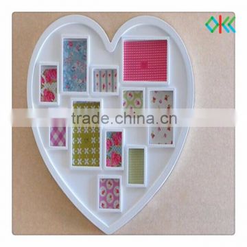 promotional gift heart shaped plastic photo frame