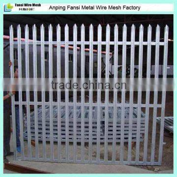 hot dipped galvanized steel palisade fence/fencing shanghai