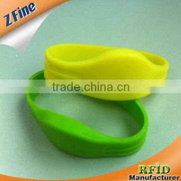 RFID bracelet (Silicon) , waterproof and dampproof , with logo and number printing / China