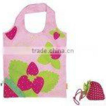 cartoon strawbery foldable shopping bag